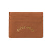 Cash Only Leather Wallet Tan