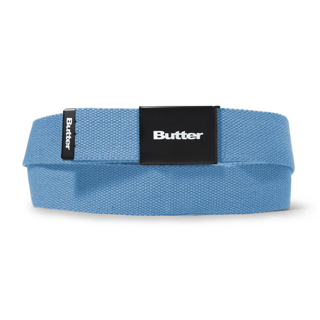 Butter Goods Logo Woven Belt Black Or Powder Blue