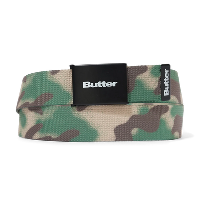 Butter Goods Logo Woven Belt Spray Camo