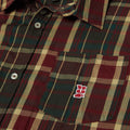 Huf Megablast Plaid L/S Shirt Deep Wine