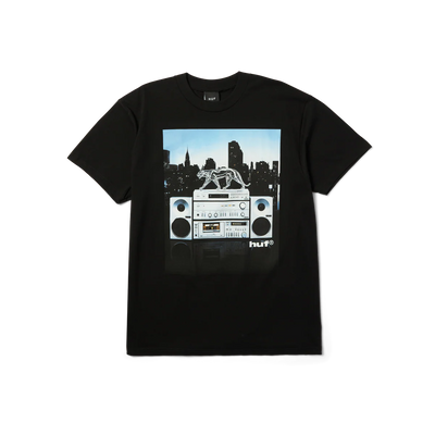 Huf Midnight Radio Tee Black
