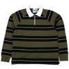Adidas Skateboarding Shmoofoil Rugby Shirt Olive Strata/Black/Core White