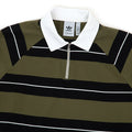 Adidas Skateboarding Shmoofoil Rugby Shirt Olive Strata/Black/Core White