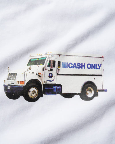 Cash Only Money TruckT-Shirt White