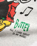 Butter Goods Music Crewneck Ash
