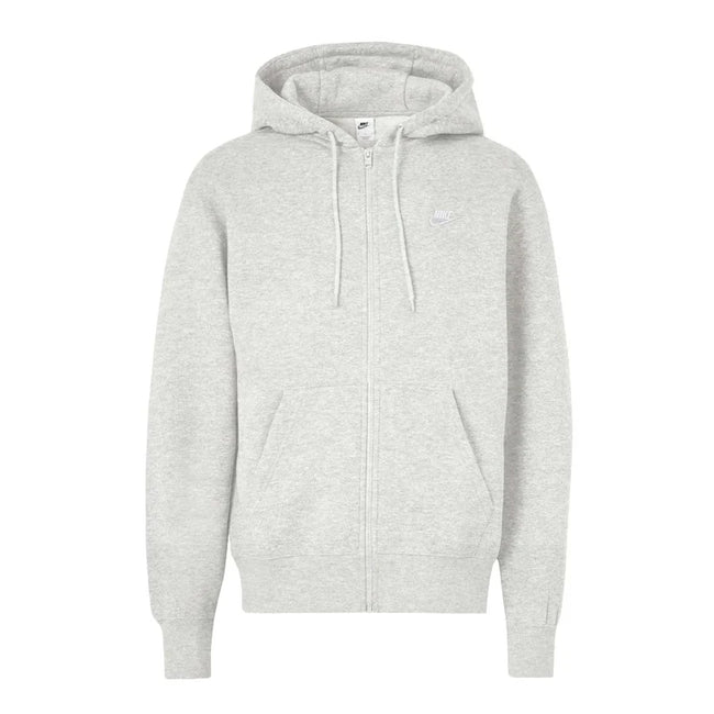 Nike SB Men's Club Full Zip Fleece Hoodie Marle Grey