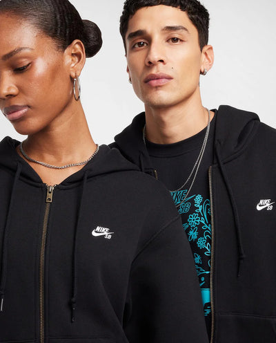 Nike SB Full Zip Fleece Hood Black