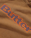 Butter Goods Nylon Logo Applique Hoodie Brown