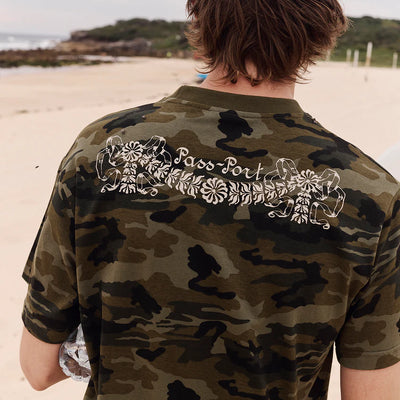 Pass~Port Kollaasi T-Shirt Woodland Camo