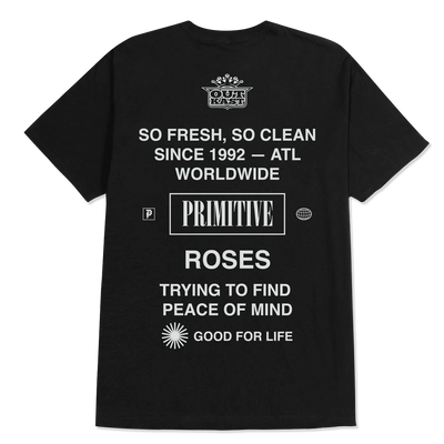 Primitive x OutKast Stripes T-Shirt Black