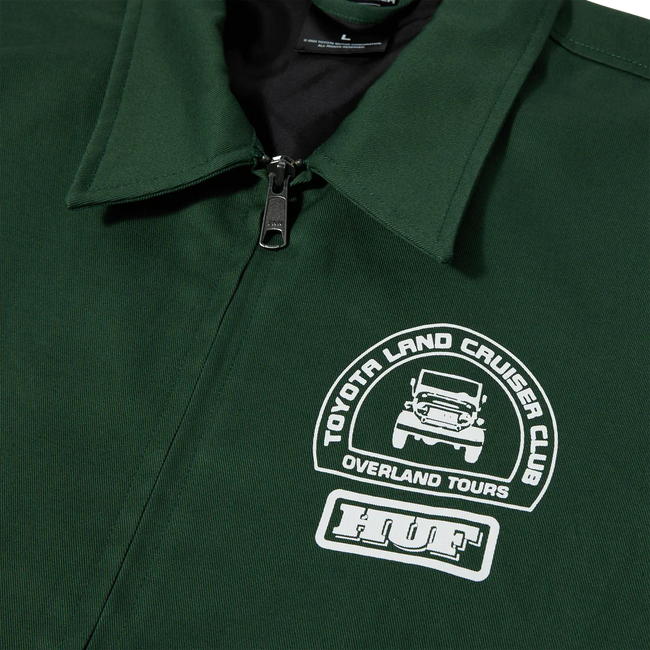 Huf x Toyota Parts And Service Jacket Forest Green