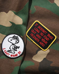 Butter Goods Patches Zip Thru Hood Washed Camo