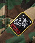 Butter Goods Patches Zip Thru Hood Washed Camo