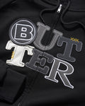 Butter Goods Patchworks Zip Thru Hood Black