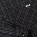 Polar mitchell Flannel Shirt Navy/Brown