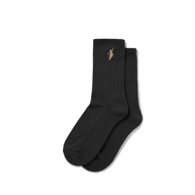 Polar No Comply Rib Socks available in White / Black / Sand