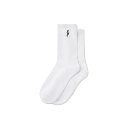 Polar No Comply Rib Socks available in White / Black / Sand