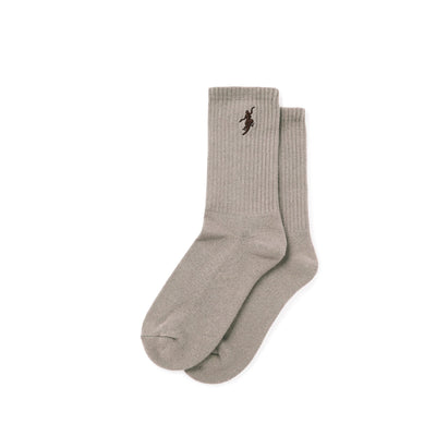 Polar No Comply Rib Socks available in White / Black / Sand