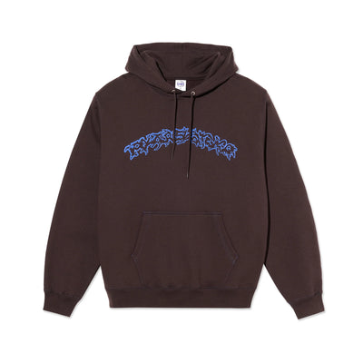 Polar Crude Logo Contrast Dave Hoodie Chocolate