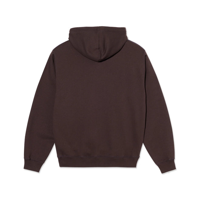 Polar Crude Logo Contrast Dave Hoodie Chocolate