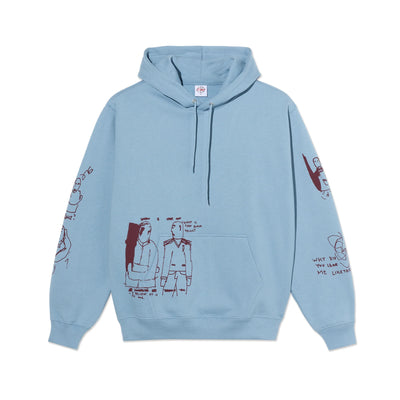 Polar Dave Hoodie "The End "Dove Blue