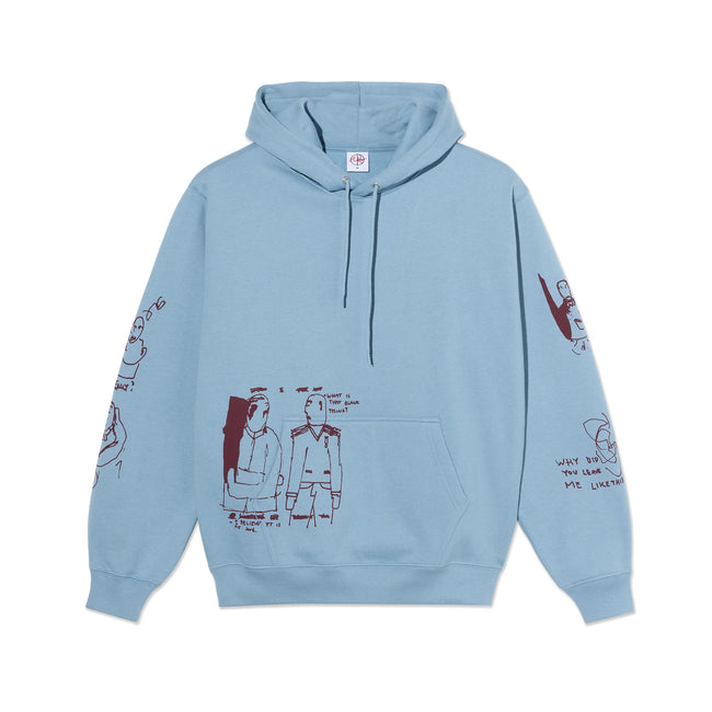 Polar Dave Hoodie "The End "Dove Blue