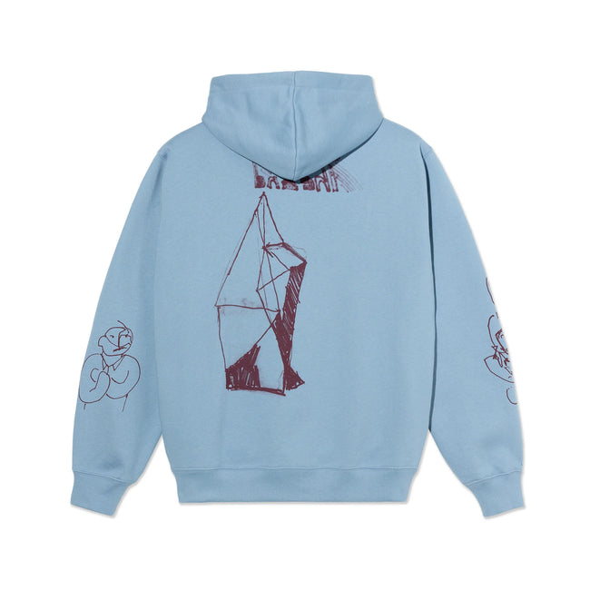 Polar Dave Hoodie "The End "Dove Blue
