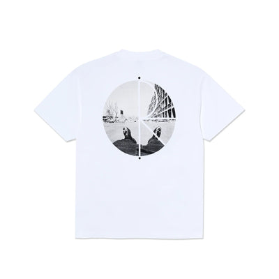 Polar Fill Logo Tee Happy Sad White