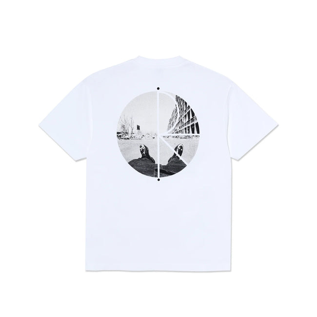Polar Fill Logo Tee Happy Sad White
