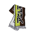 Polar Football Scarf  Squares - Green/Brown