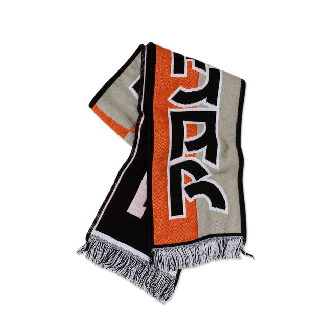 Polar Football Scarf Squares - Orange/Grey