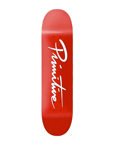 Primitive Neuvo Script Deck Red 8.125"