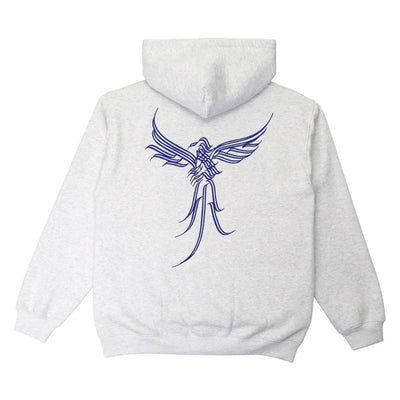 Pass~Port Calligraphy Zip Hood - White Marle