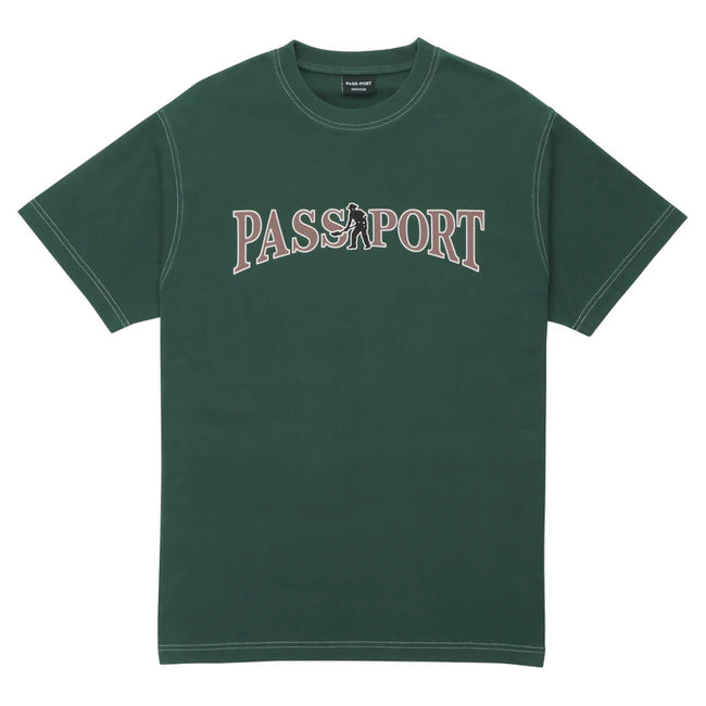 Pass~Port Official Contrast Tee - Washed Forest Green
