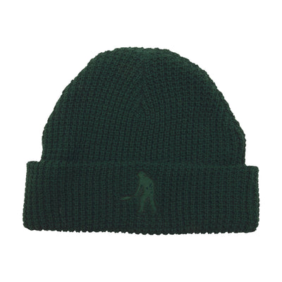 Pass~Port Organic Waffle Knit Beanie Dark Green