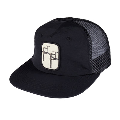 Pass~Port Re-Bar Workers Trucker Cap Black