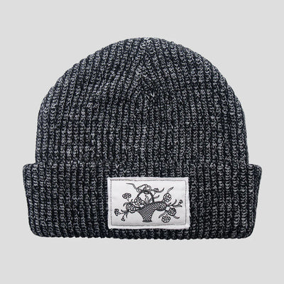 Pass~Port Edible Flowers Beanie - Black / White Speckle