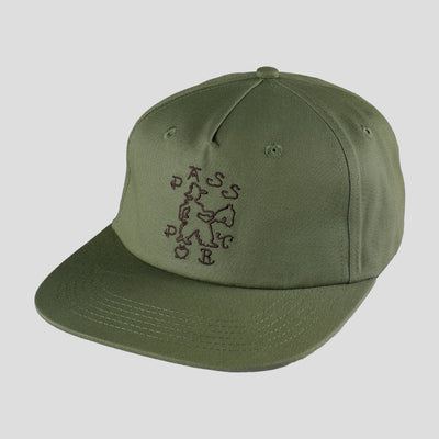 Pass~Port Cowpoke Workers Cap - Military Green