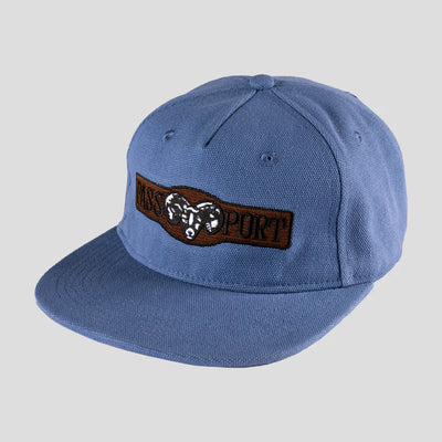 Pass~Port Ram Heavy Canvas Workers Cap - Steel Blue