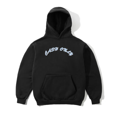 Cash Only Ripstop Logo Applique Hood Black