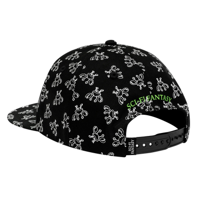 Sci-Fi Fantasy Crab Cap Black/White