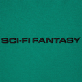 Sci-Fi Fantasy textured logo Tee Green