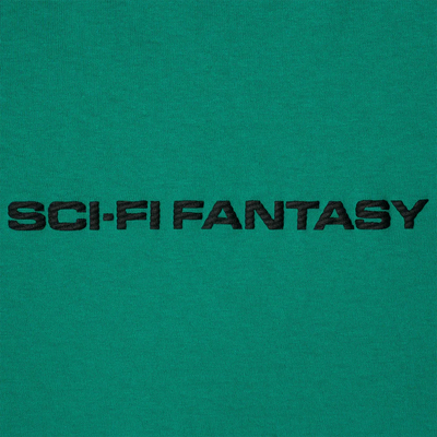 Sci-Fi Fantasy textured logo Tee Green