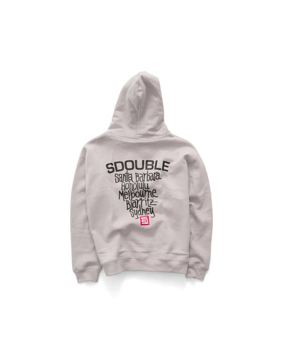 S-Double Cities Pullover Hoodie Ice Grey