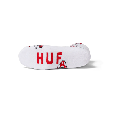 Huf Shrooms Sock White/Red