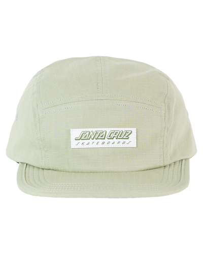 Santa Cruz Classic Strip patch 5 Panel Soft peak Cap Sage.