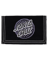 Santa Cruz Breaker Check Opus Dot Velcro Wallet Black