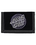 Santa Cruz Breaker Check Opus Dot Velcro Wallet Black