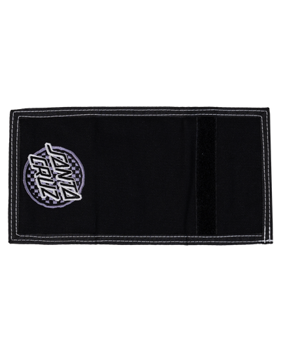 Santa Cruz Breaker Check Opus Dot Velcro Wallet Black