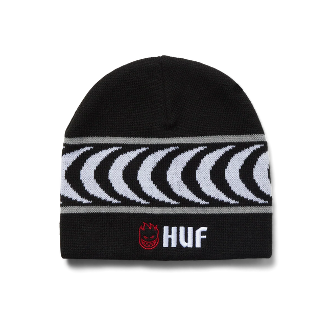 Huf X Spitfire Skull Beanie Black